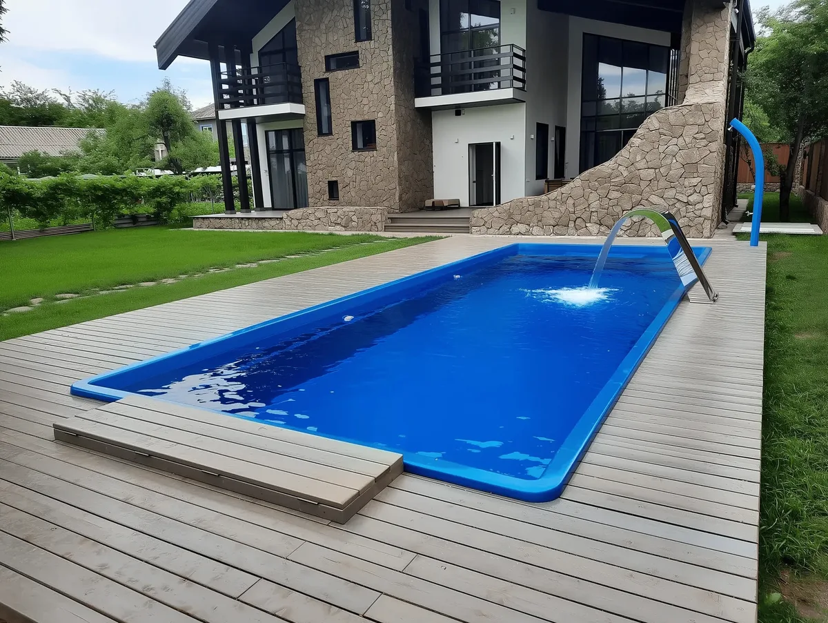 Композитный бассейн Laguna 9 — вид сверху в Салехарде